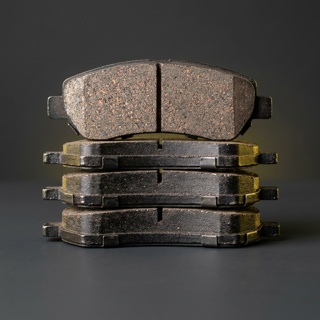 Track brake pads