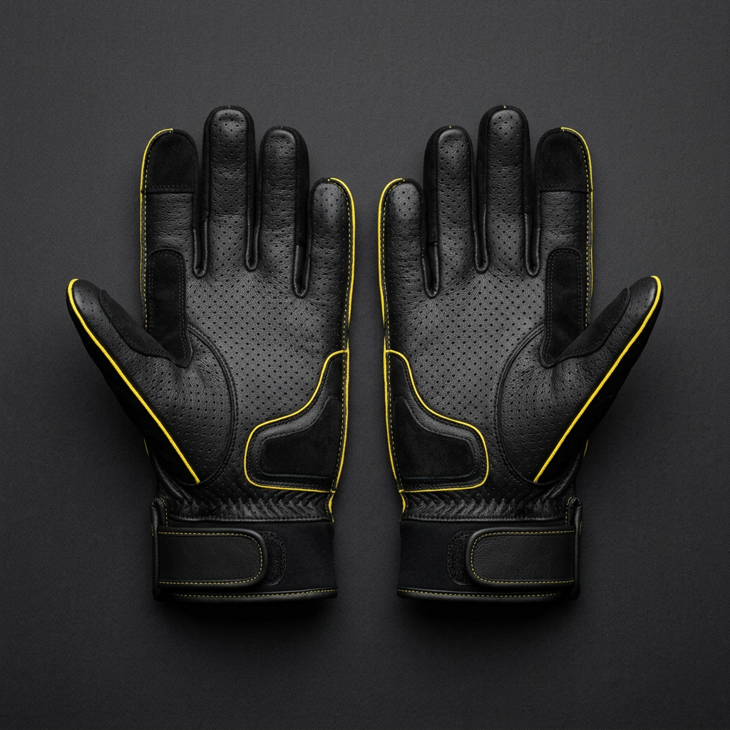 Perforated racing gloves